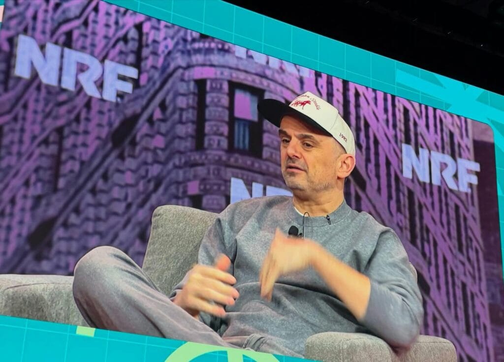 Gary Vaynerchuk na NRF 2026. Foto: Divulgação/Instagram: @criskruel