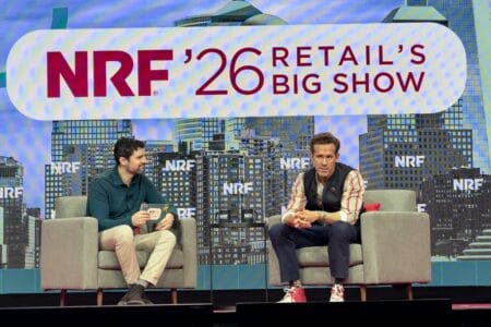 Ryan Reynolds na NRF 2026/Foto: Divulgação/Central do Varejo